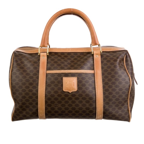 Celine Macadam Boston Triomphe coated canvas  bag GUC - Picture 3 of 17